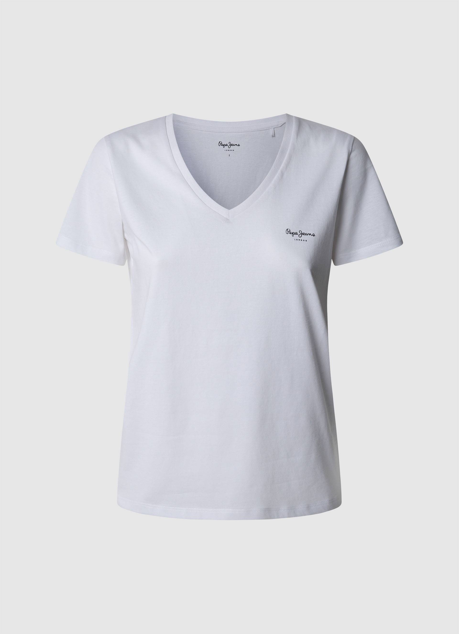 Pepe Jeans V-Shirt »MACY V-NECK«, mit Logoschriftzug Pepe Jeans V-Shirt »MACY V-NECK«, mit Logoschriftzug von Pepe Jeans