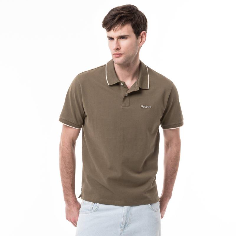 Poloshirt, Kurzarm Herren Militärgrün M von Pepe Jeans