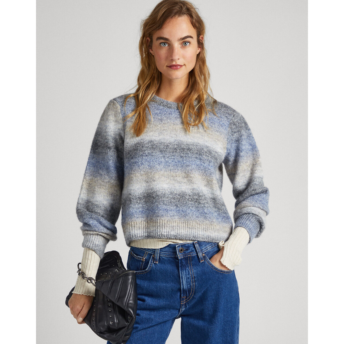 Pullover aus flauschigem Strick, Streifen von Pepe Jeans
