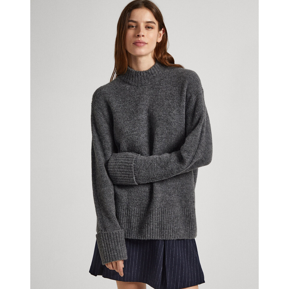 Pullover mit Stehkragen, flauschiger Strick von Pepe Jeans