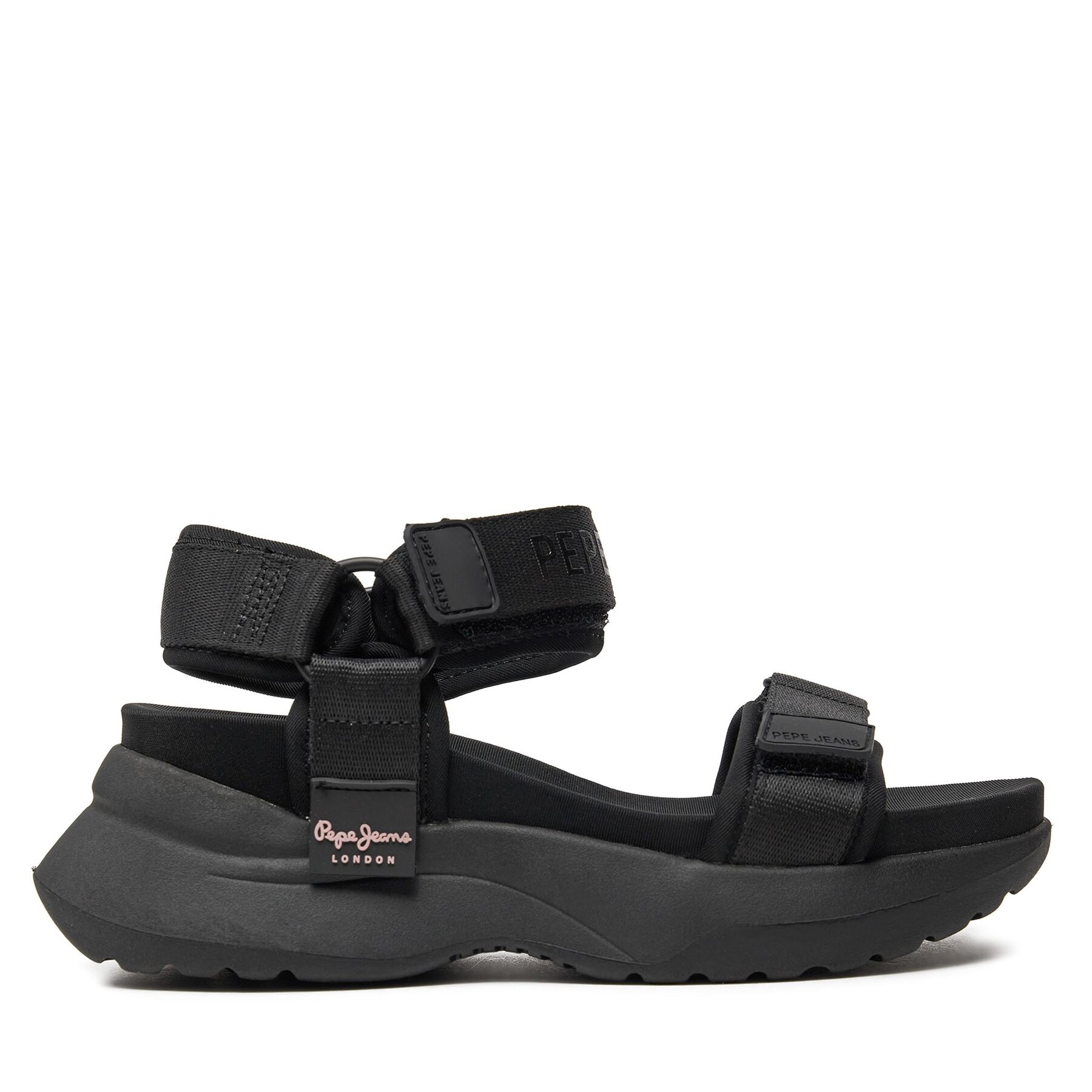 Sandalen Pepe Jeans Venus Block PLS90653 Black 999 von Pepe Jeans