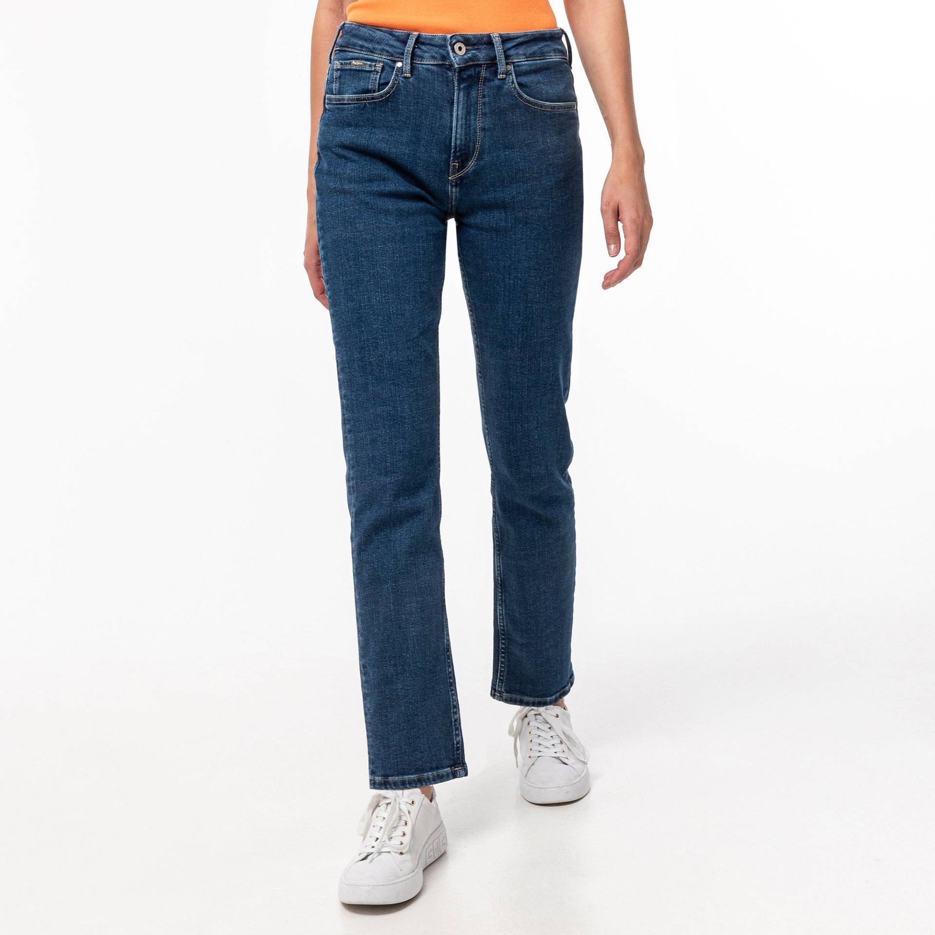 Jeans, Straight Leg Fit Damen Stone Washed W27 von Pepe Jeans