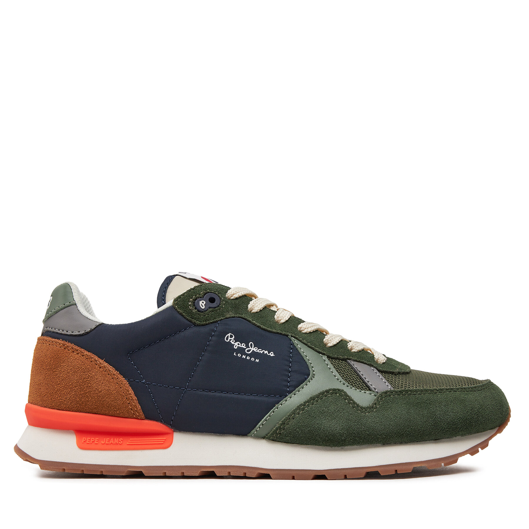 Sneakers Pepe Jeans Brit Mix M PMS40006 Khaki Green 765 von Pepe Jeans