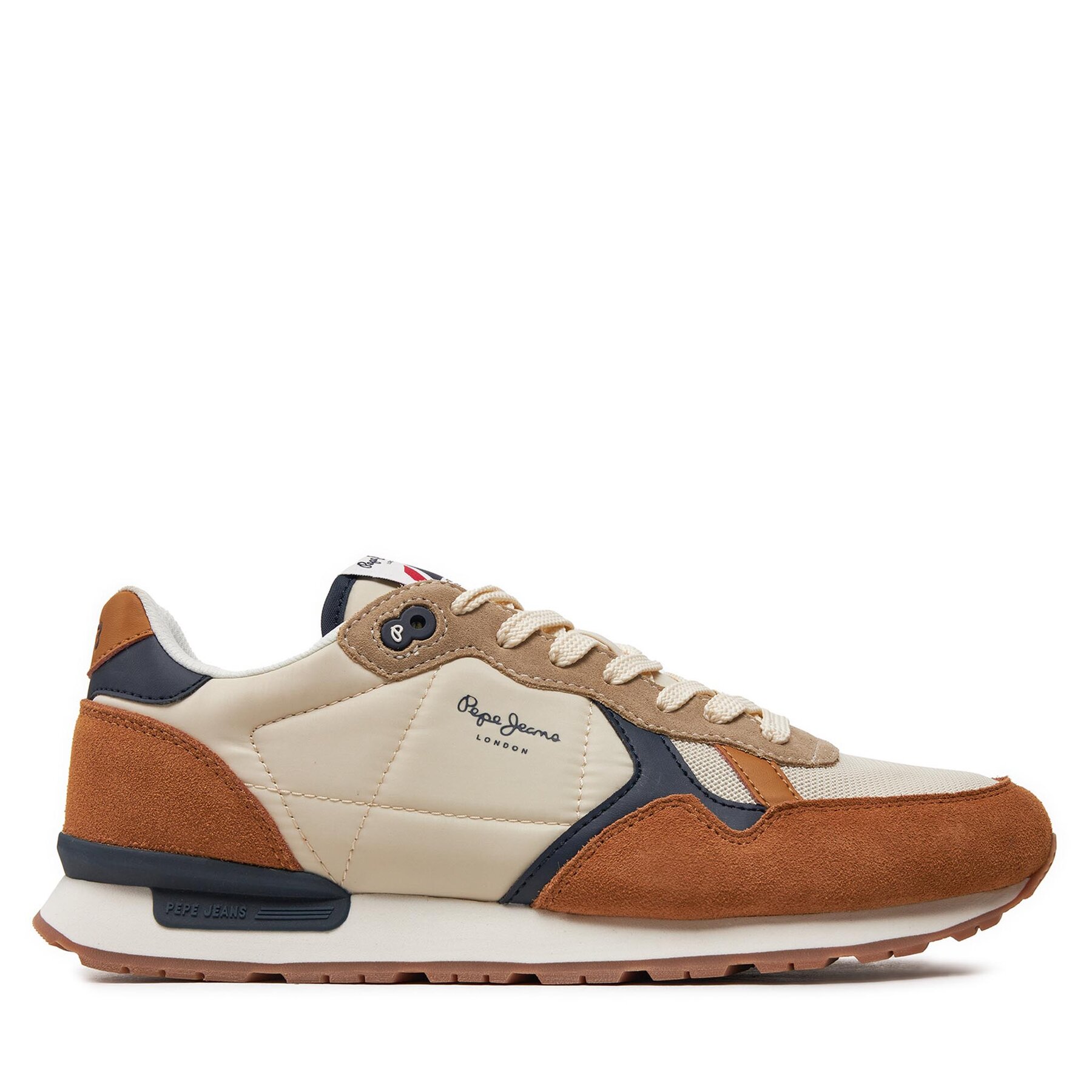 Sneakers Pepe Jeans Brit Mix M PMS40006 Tobacco Brown 859 von Pepe Jeans
