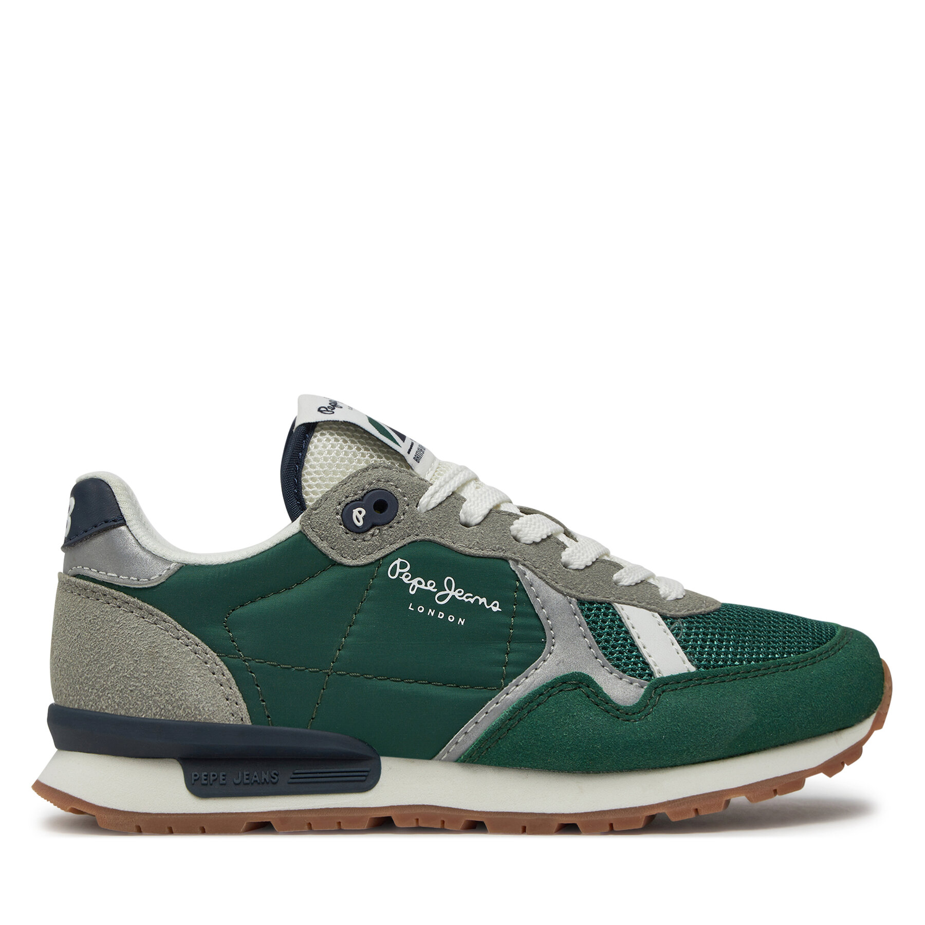 Sneakers Pepe Jeans Brit Young B PBS40003 Ivy Green 673 von Pepe Jeans