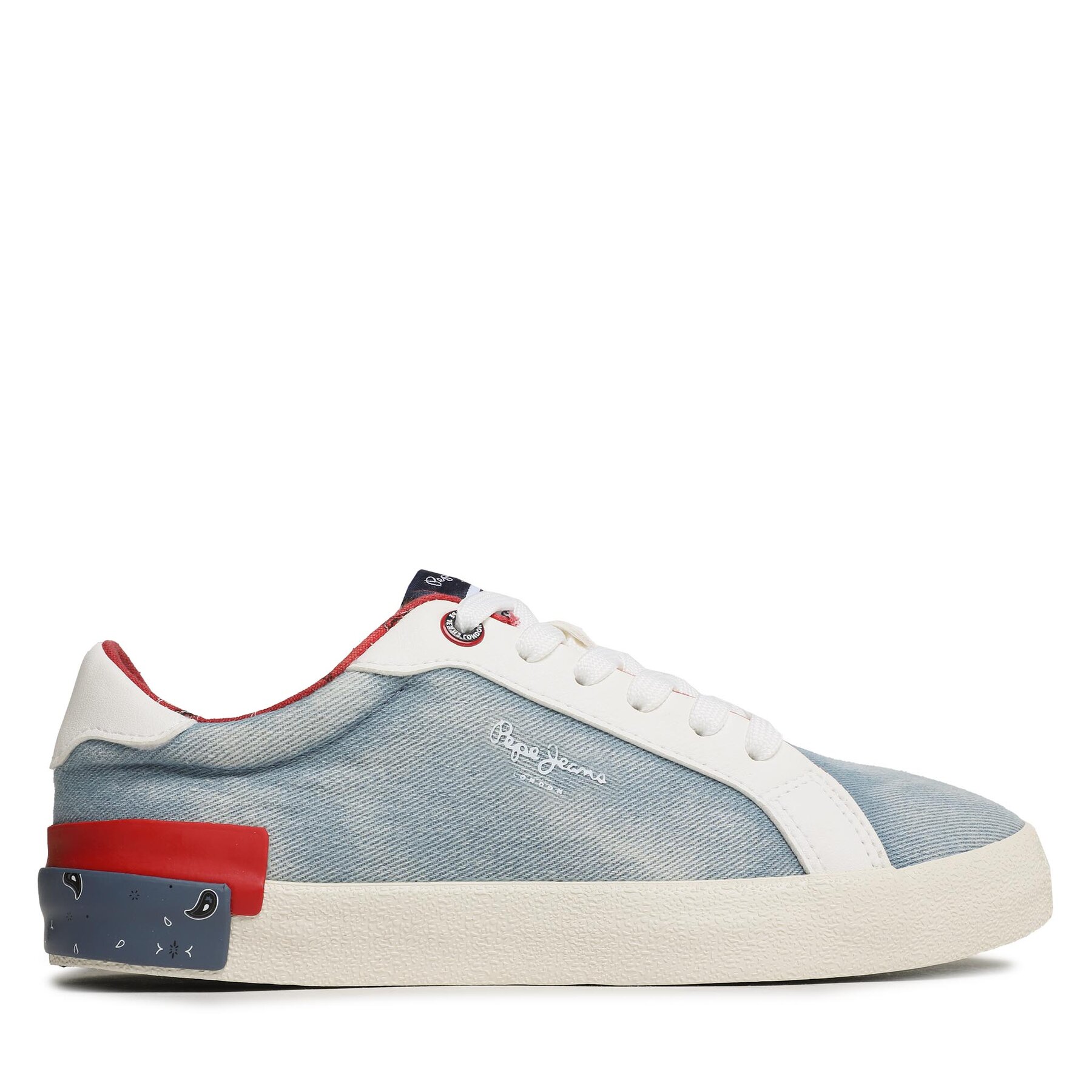 Sneakers Pepe Jeans Kenton Denim W PLS31442 Factory Blue 560 von Pepe Jeans