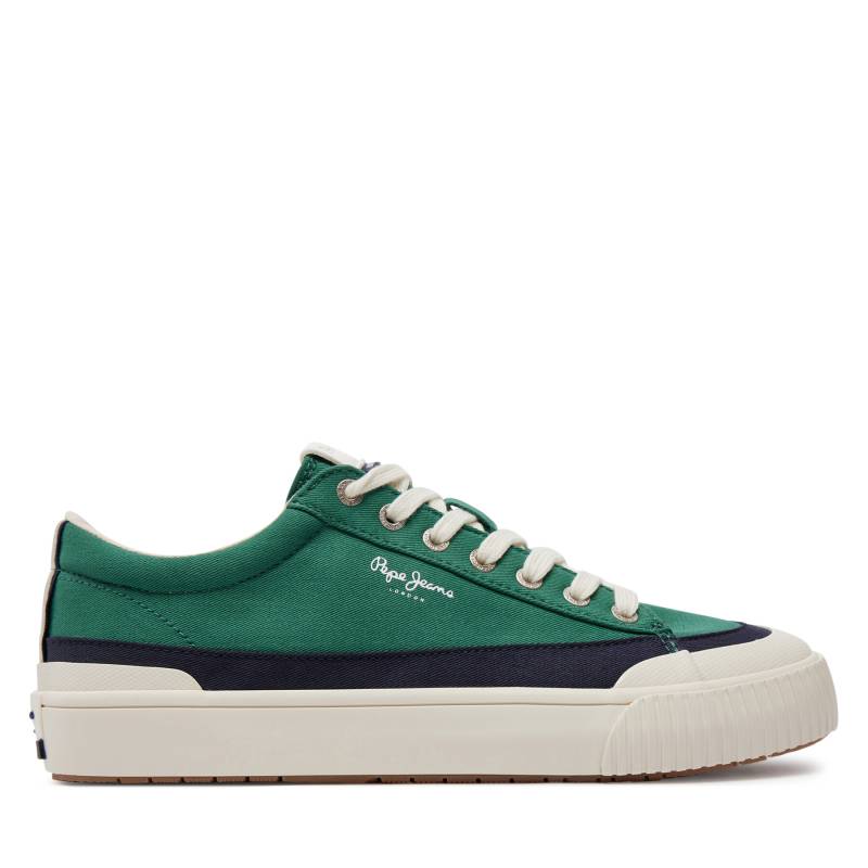 Sneakers aus Stoff Pepe Jeans Ben Band M PMS31043 Jungle Green 654 von Pepe Jeans