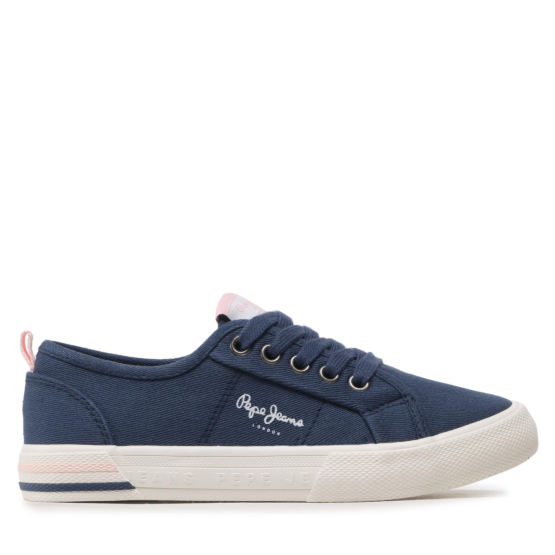 Sneakers aus Stoff Pepe Jeans Brady Basic G PGS30561 Navy 595 von Pepe Jeans