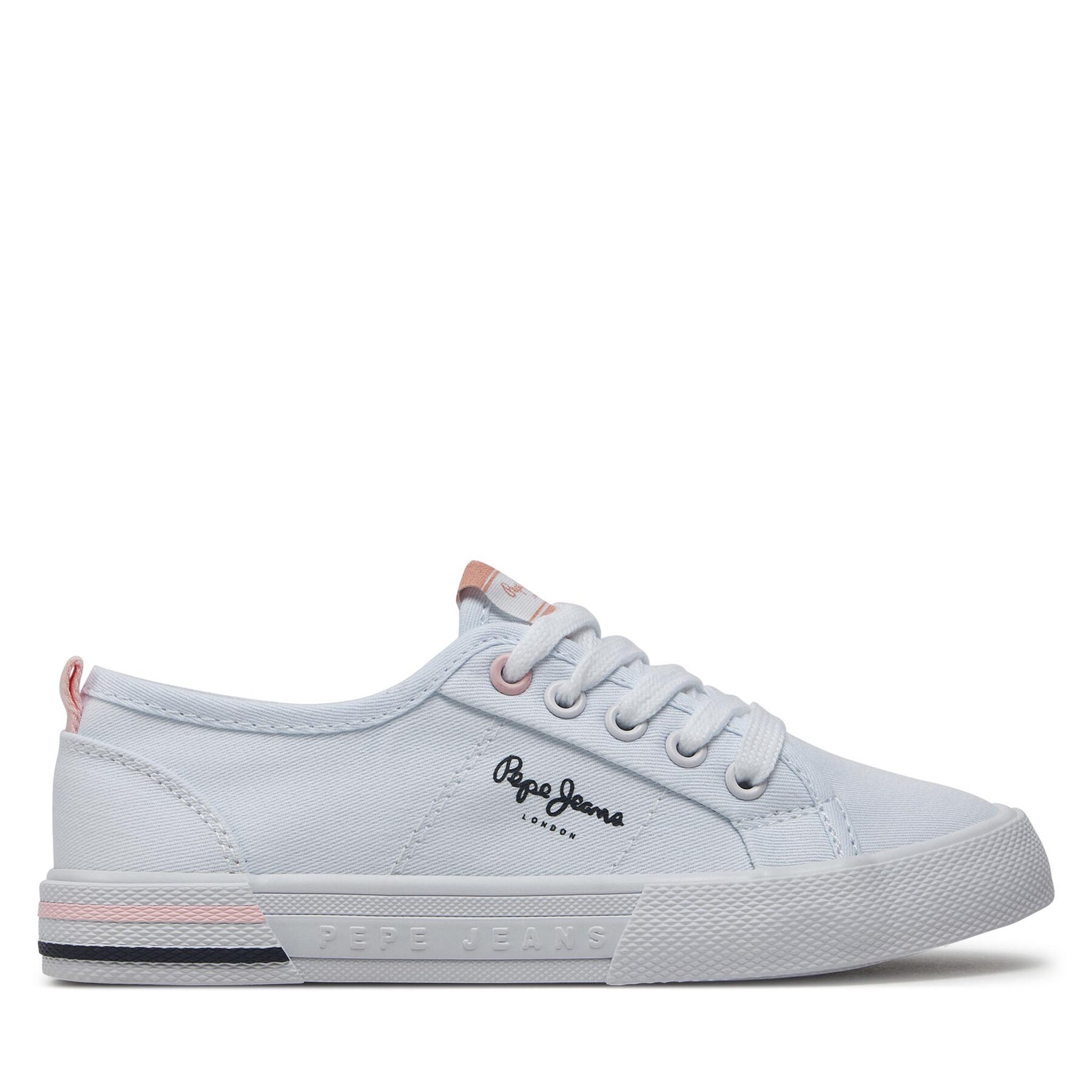 Sneakers aus Stoff Pepe Jeans Brady Basic G PGS30604 White 800 von Pepe Jeans