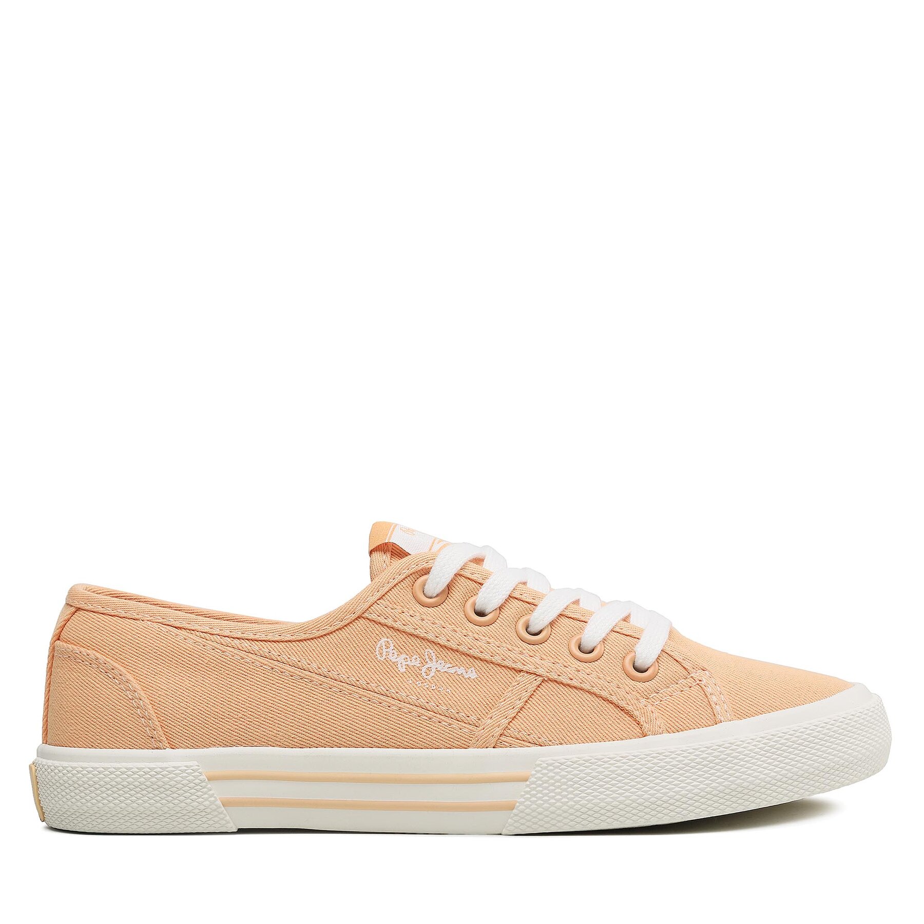 Sneakers aus Stoff Pepe Jeans Brady Basic W PLS31287 Light Orange 129 von Pepe Jeans