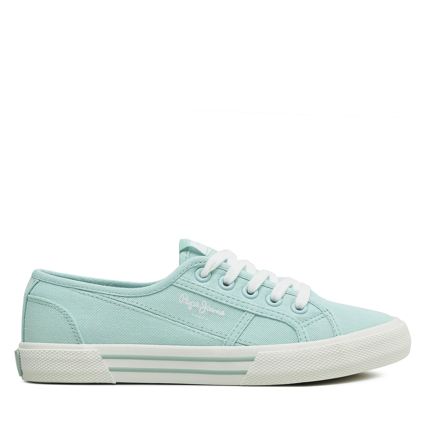 Sneakers aus Stoff Pepe Jeans Brady Basic W PLS31287 Light Water Green 647 von Pepe Jeans