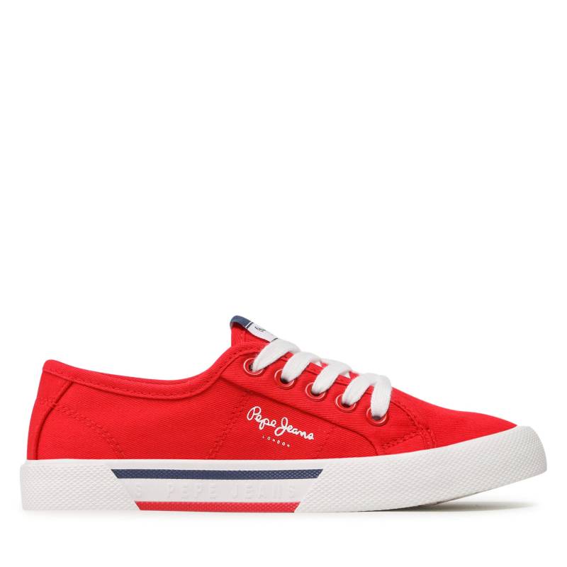 Sneakers aus Stoff Pepe Jeans Brady Boy Basic PBS30527 Red 255 von Pepe Jeans