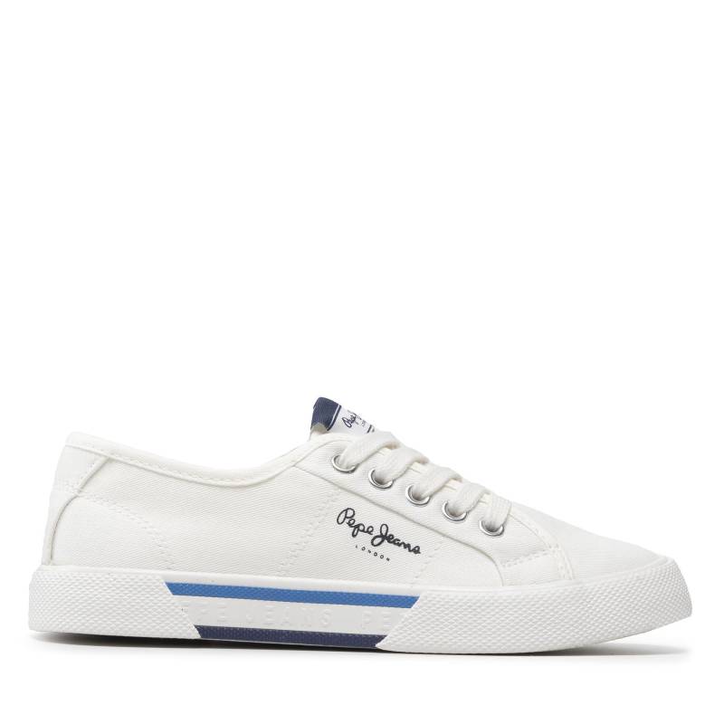 Sneakers aus Stoff Pepe Jeans Brady Boy Basic PBS30527 White 800 von Pepe Jeans