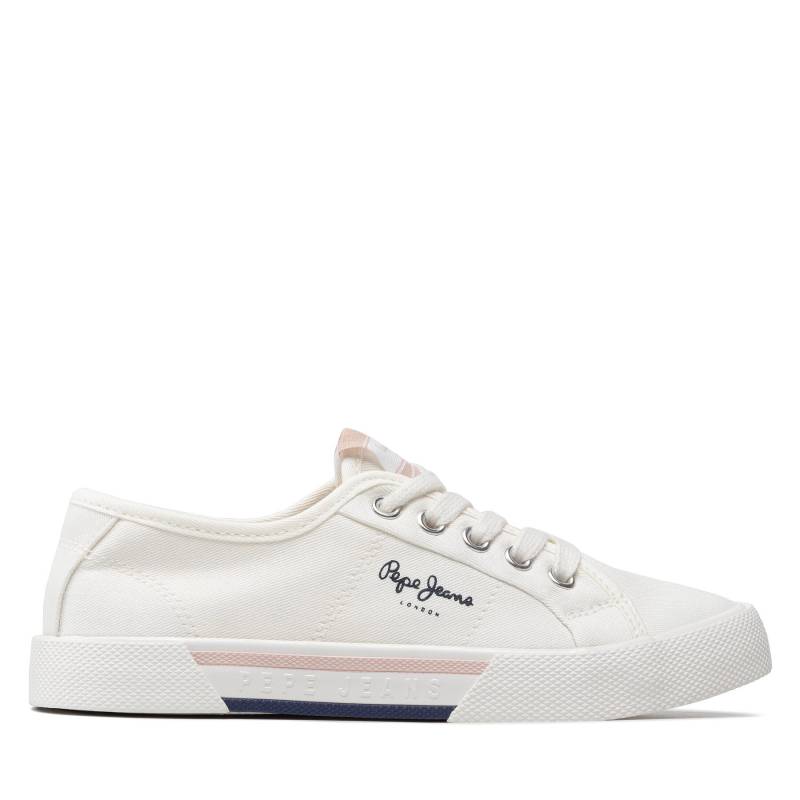 Sneakers aus Stoff Pepe Jeans Brady Girl Basic PGS30543 White 800 von Pepe Jeans