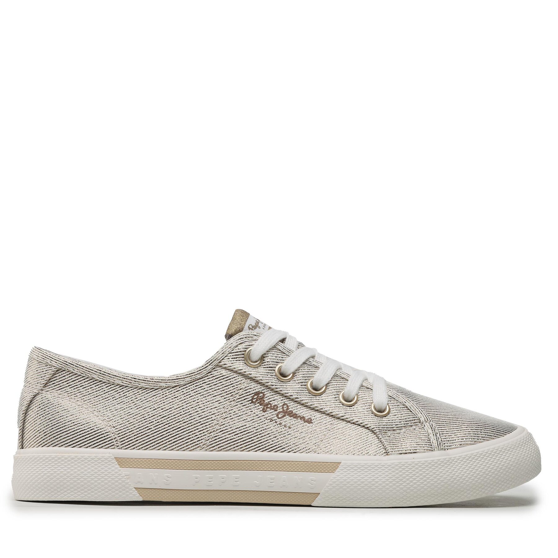 Sneakers aus Stoff Pepe Jeans Brady Party W PLS31439 Gold 099 von Pepe Jeans