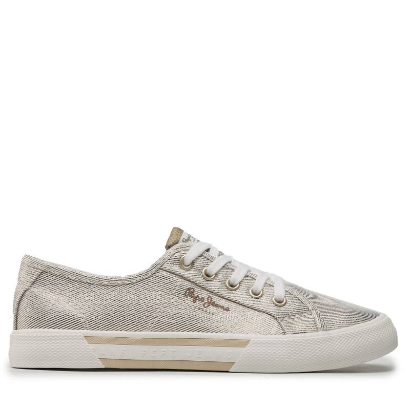 Sneakers aus Stoff Pepe Jeans Brady Party W PLS31439 Gold 099 von Pepe Jeans