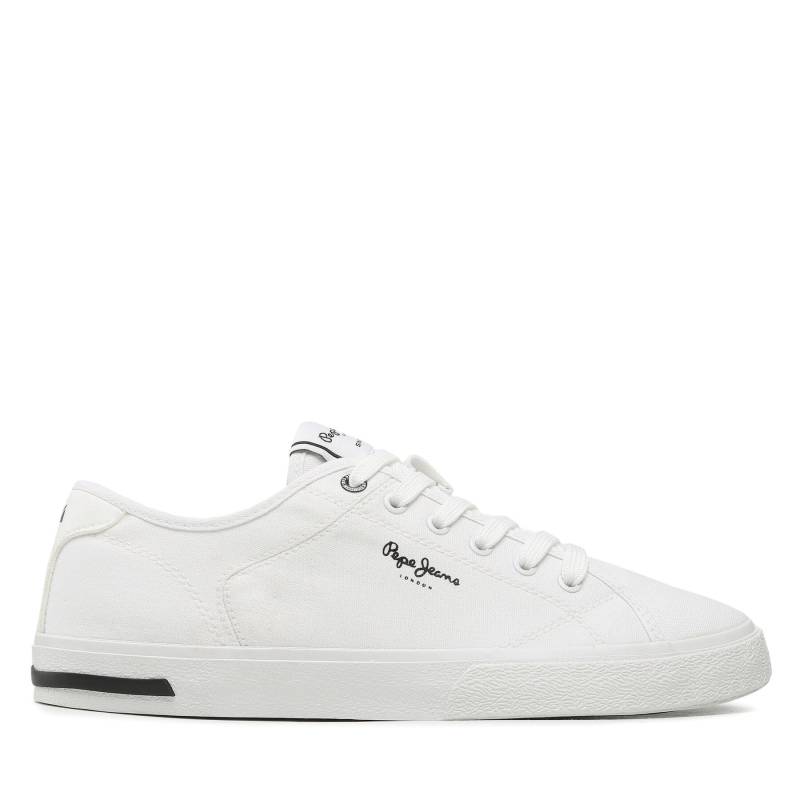Sneakers aus Stoff Pepe Jeans Kenton Road M PMS30910 White 800 von Pepe Jeans