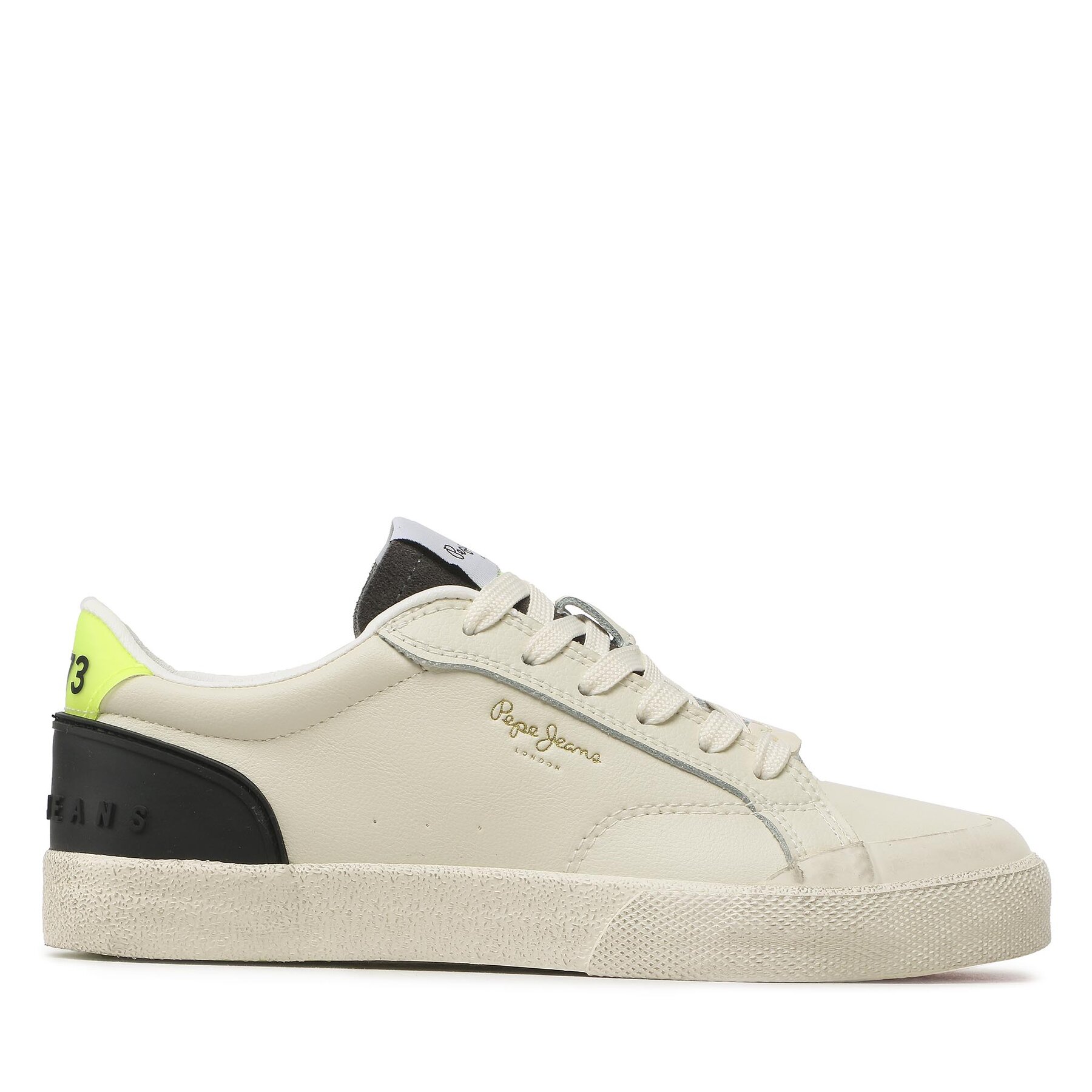 Sneakers aus Stoff Pepe Jeans Kenton Vintage Ww PLS31407 White 800 von Pepe Jeans