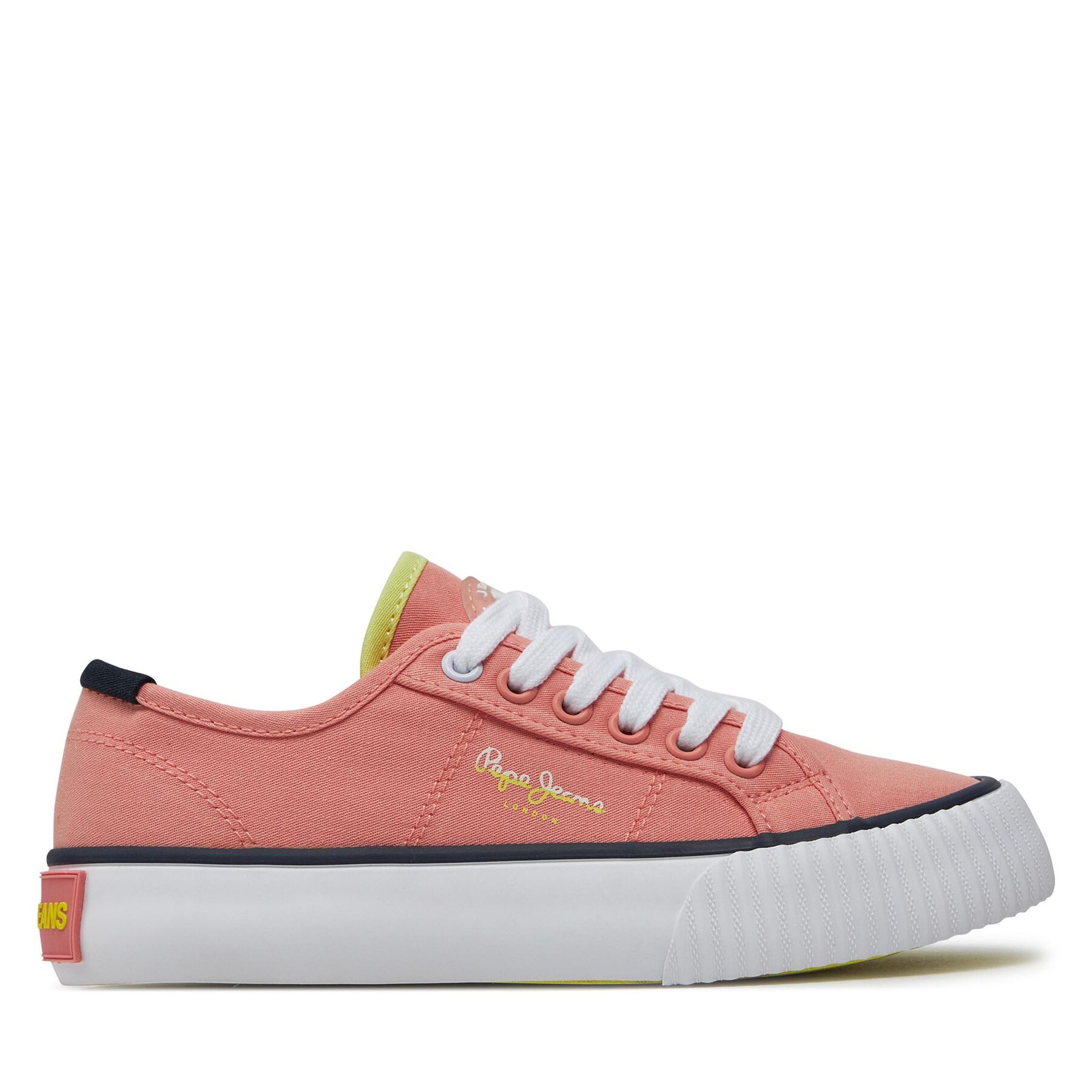 Sneakers aus Stoff Pepe Jeans Ottis Basic G PGS30605 Pastel Orange 119 von Pepe Jeans