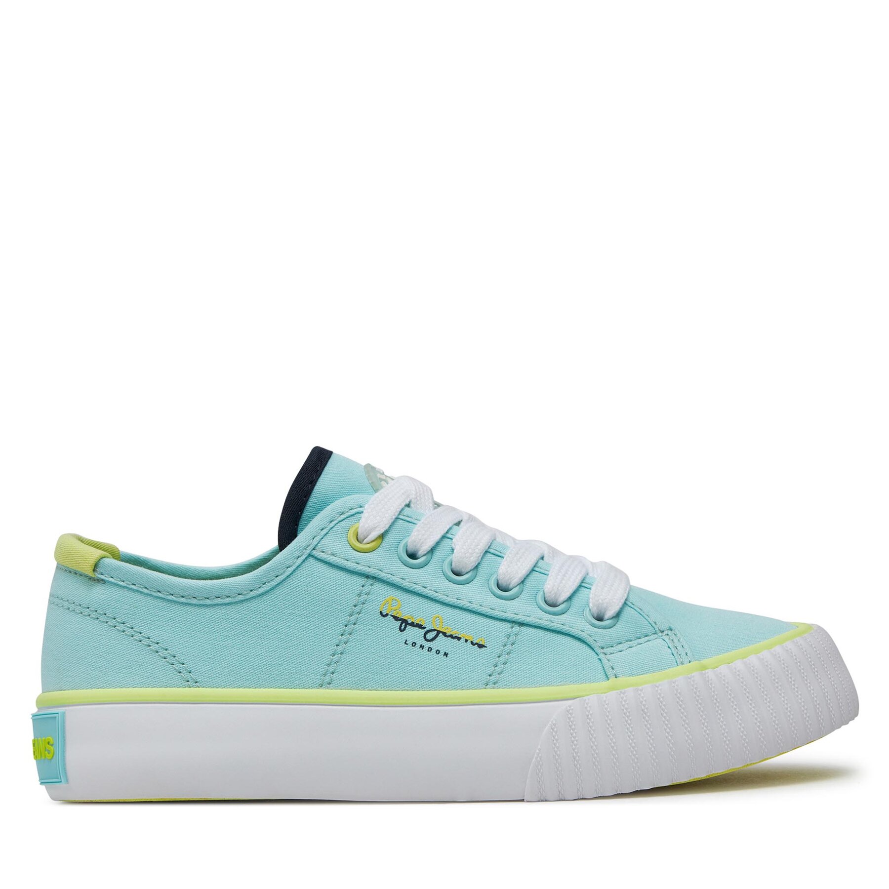 Sneakers aus Stoff Pepe Jeans Ottis Basic G PGS30605 Pearl Blue 505 von Pepe Jeans