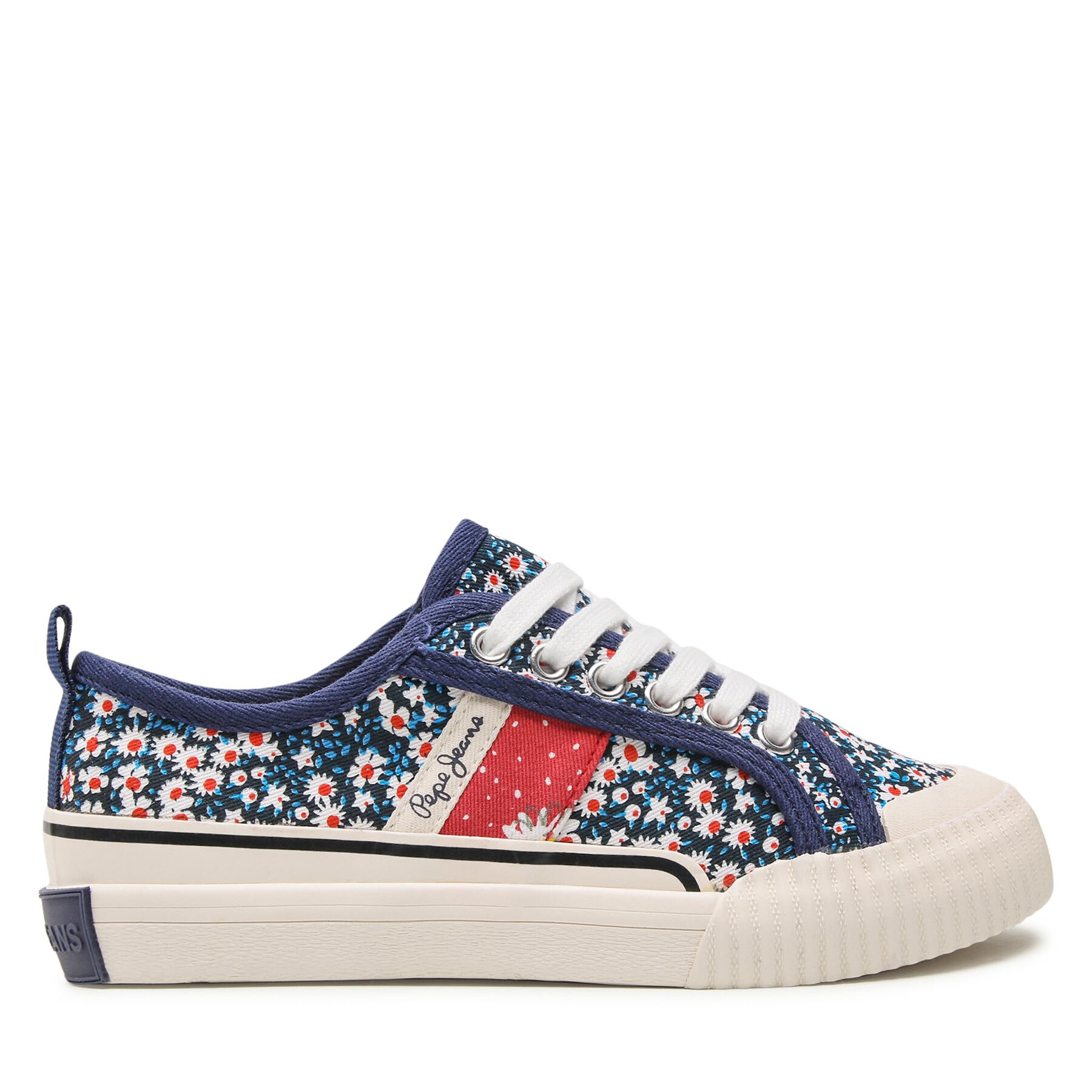 Sneakers aus Stoff Pepe Jeans Ottis Flower Girl PGS30541 Navy 595 von Pepe Jeans