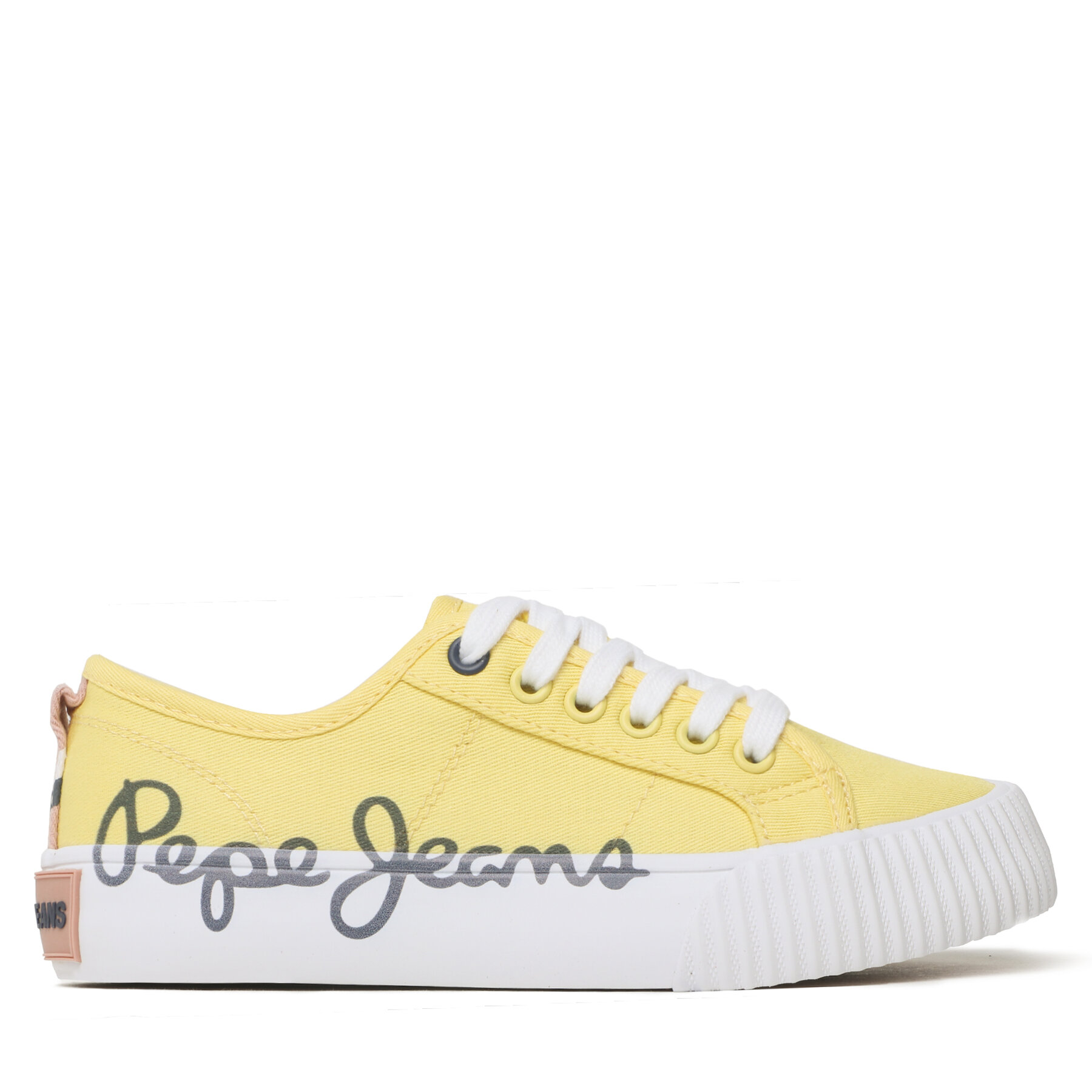 Sneakers aus Stoff Pepe Jeans Ottis Log G PGS30577 Fresh Yellow 022 von Pepe Jeans
