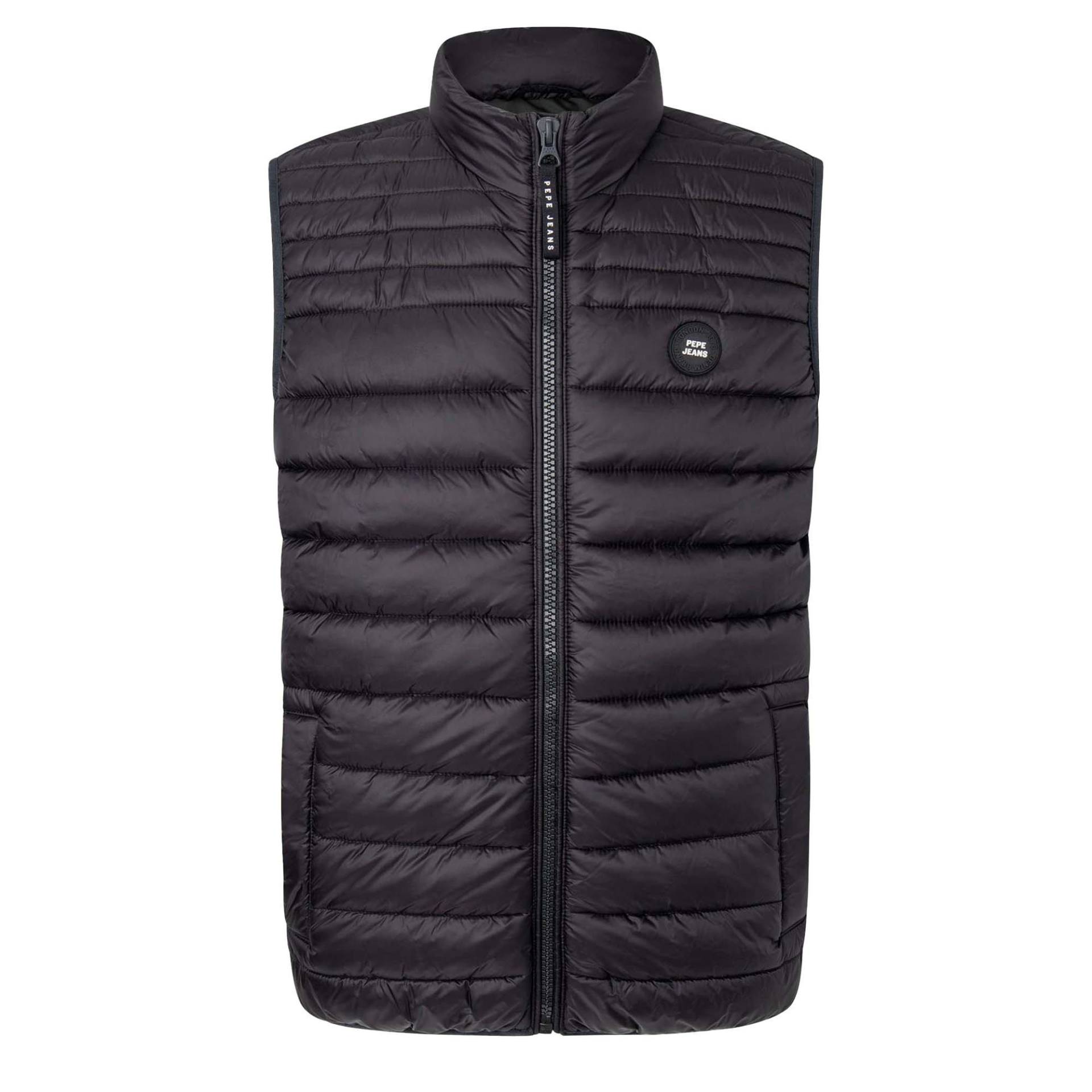 Steppweste Bequem Sitzend-balle Gillet Herren Schwarz S von Pepe Jeans