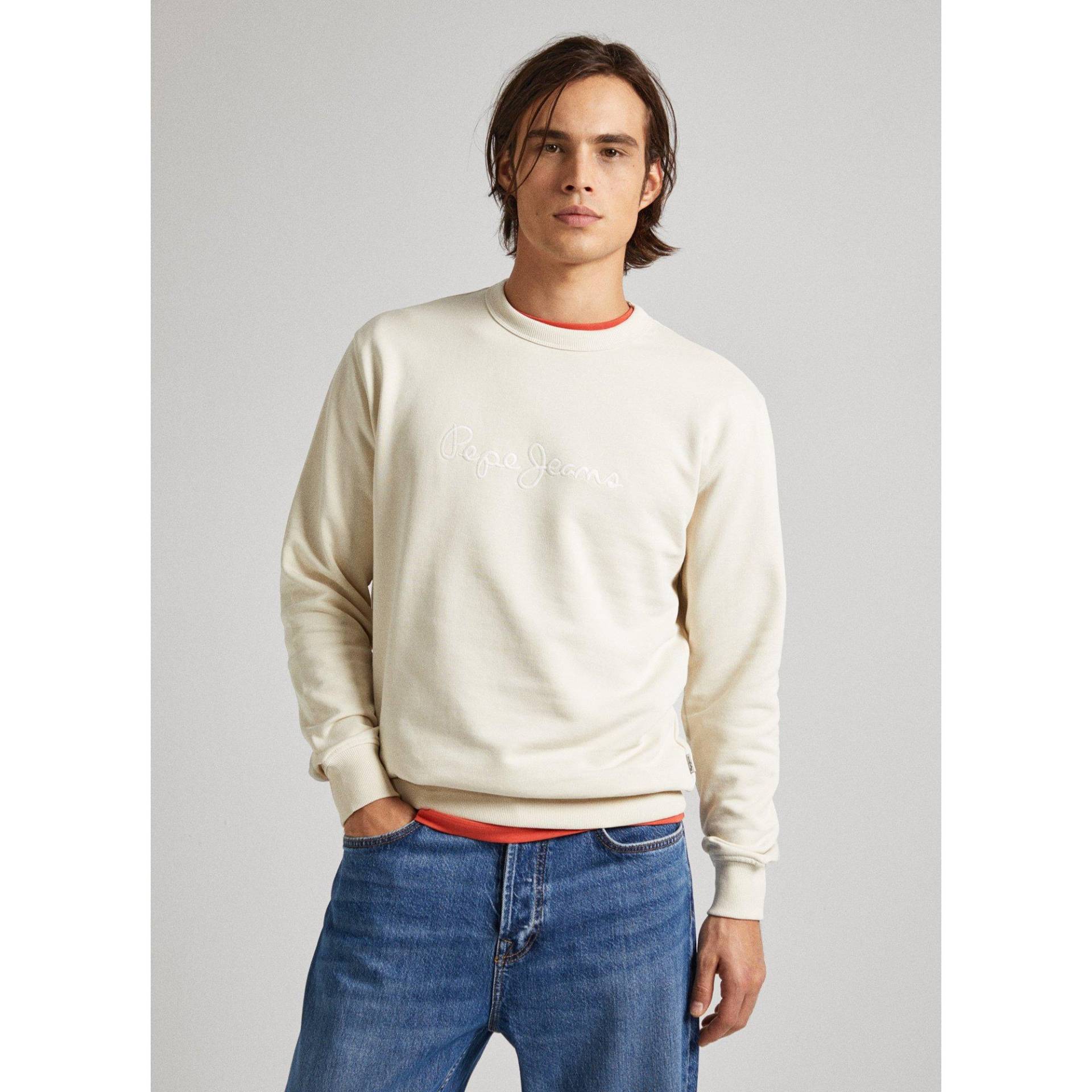 Sweatshirt Herren Elfenbein S von Pepe Jeans