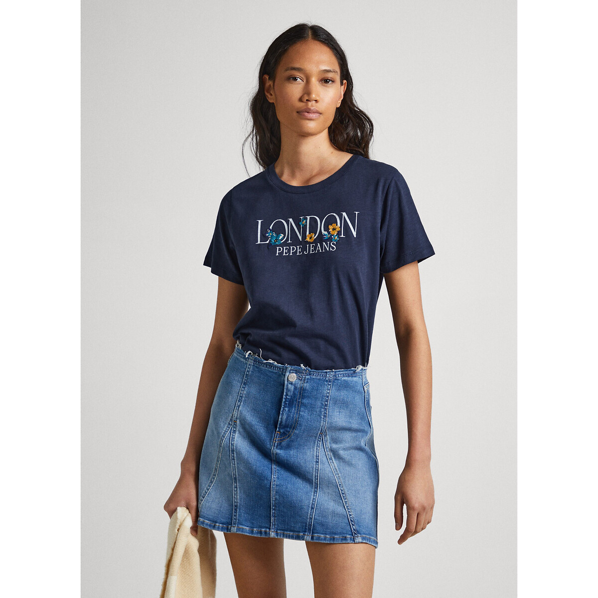 T-Shirt mit Motiv vorne von Pepe Jeans