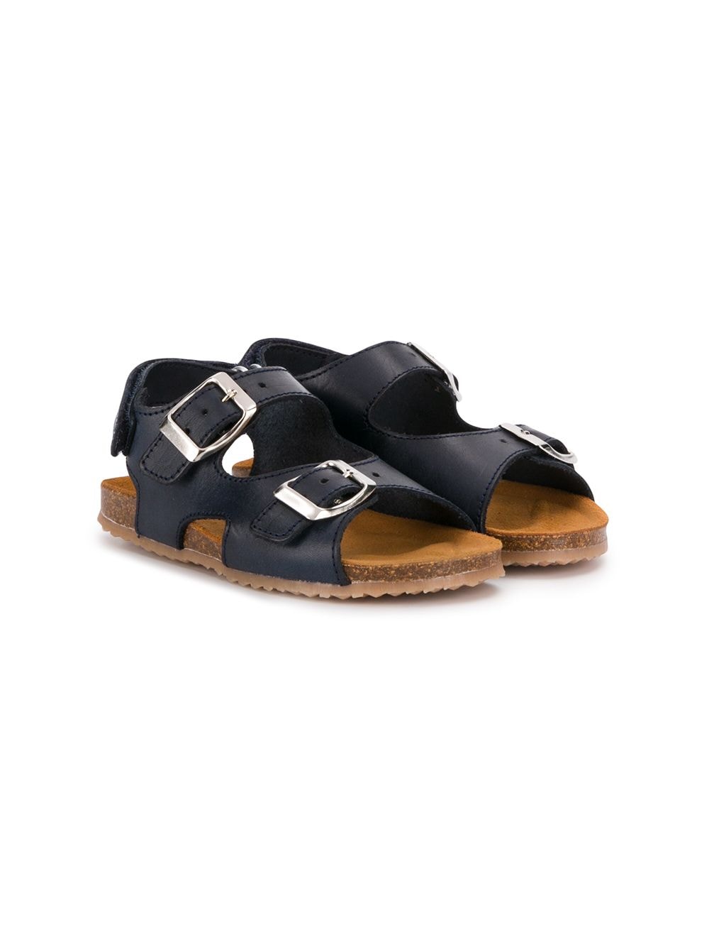 Pépé Kids double buckle flat sandals - Blue von Pépé Kids