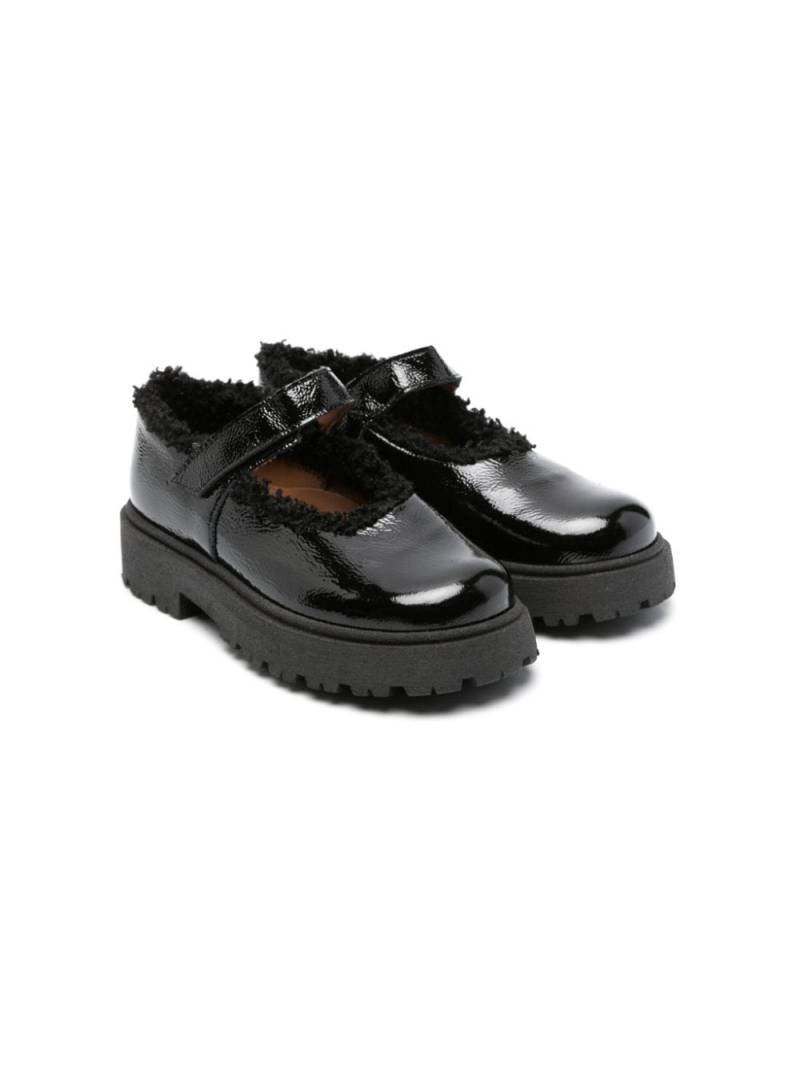 Pèpè Ingrid leather ballerina shoes - Black von Pèpè