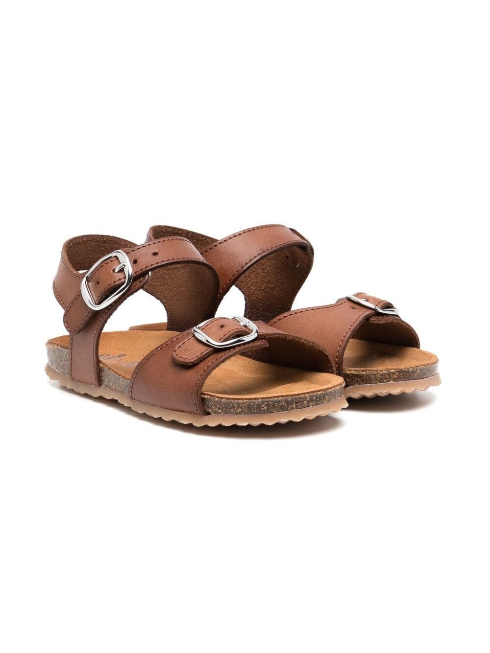 Pépé Kids Joyce double-buckle sandals - Brown von Pépé Kids