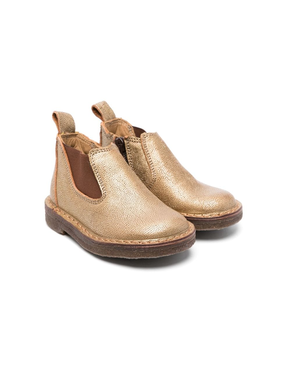 Pèpè Leo leather boots - Gold von Pèpè