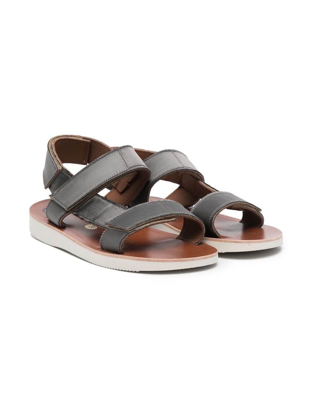 Pèpè Summer double-strap sandals - Grey von Pèpè