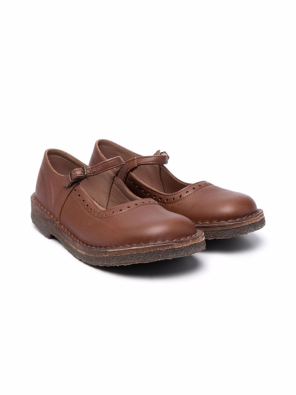 Pèpè buckled ballerina shoes - Brown von Pèpè