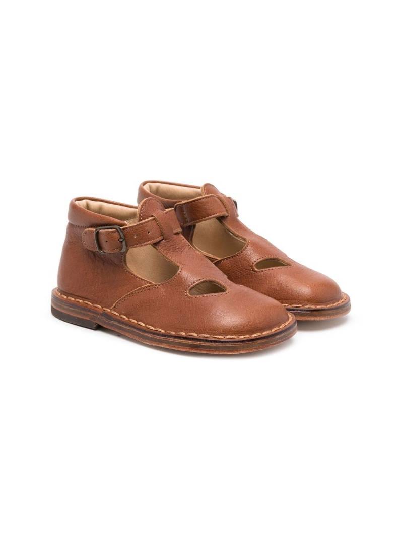 Pèpè closed-toe leather sandals - Brown von Pèpè
