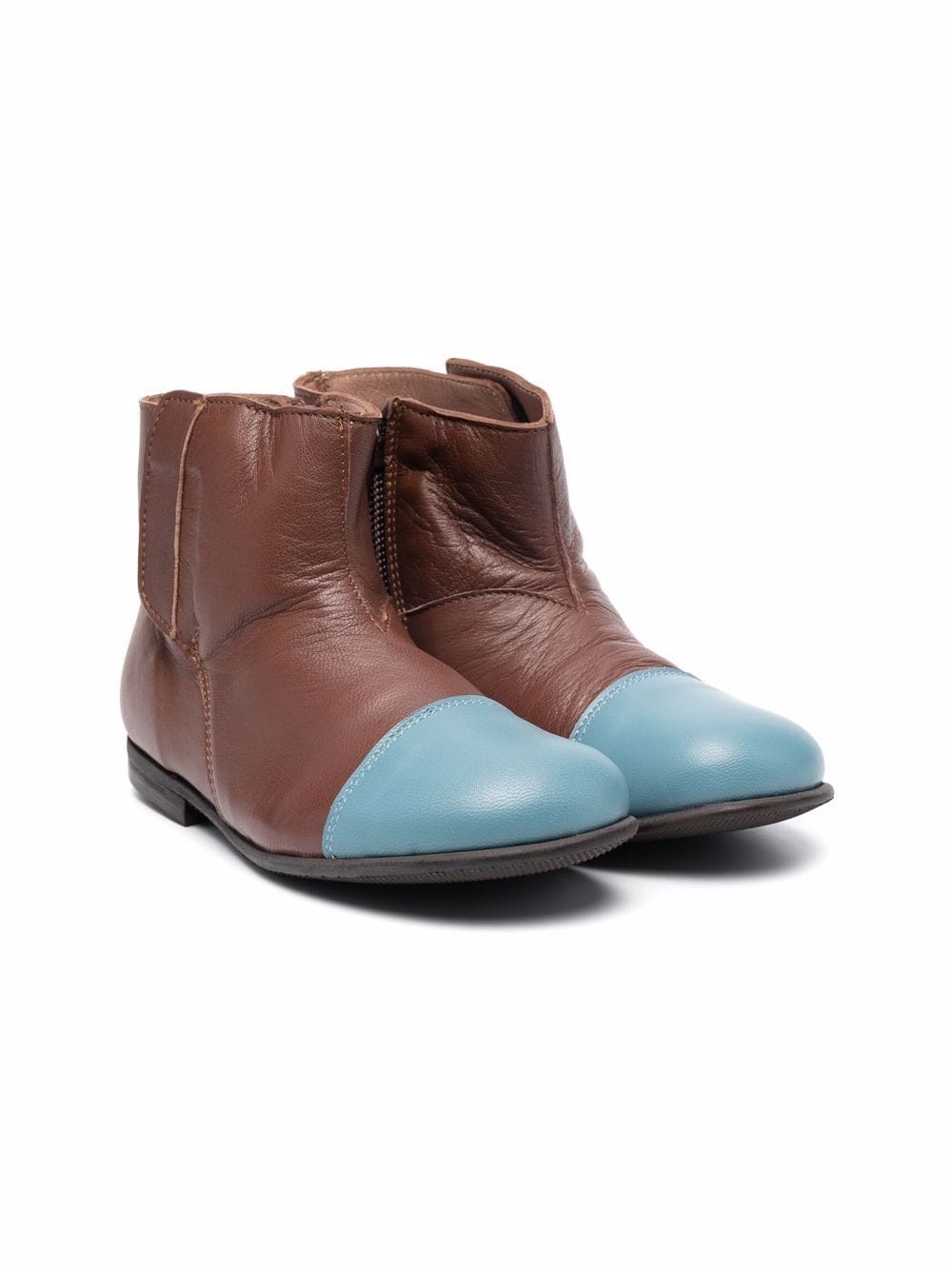 Pèpè colour-block ankle boots - Brown von Pèpè