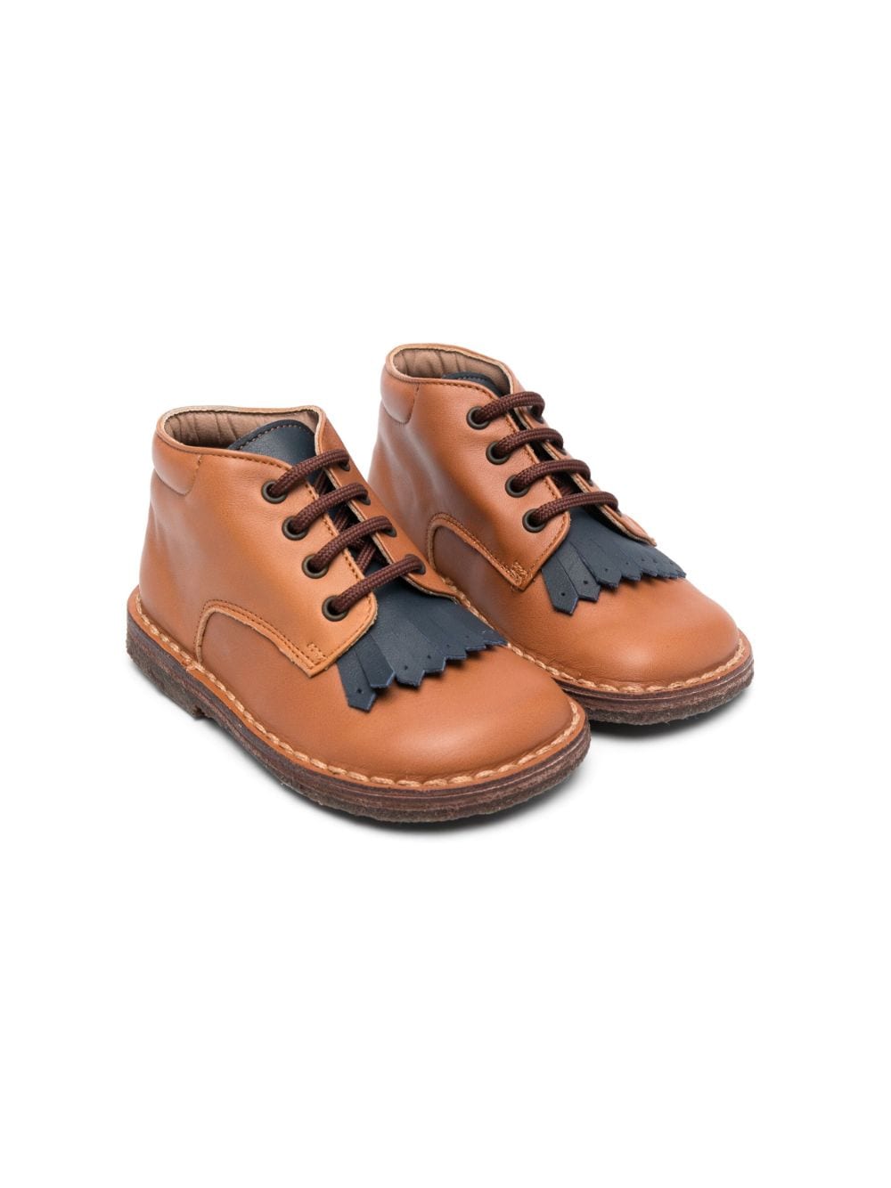 Pèpè lace-up leather boots - Brown von Pèpè