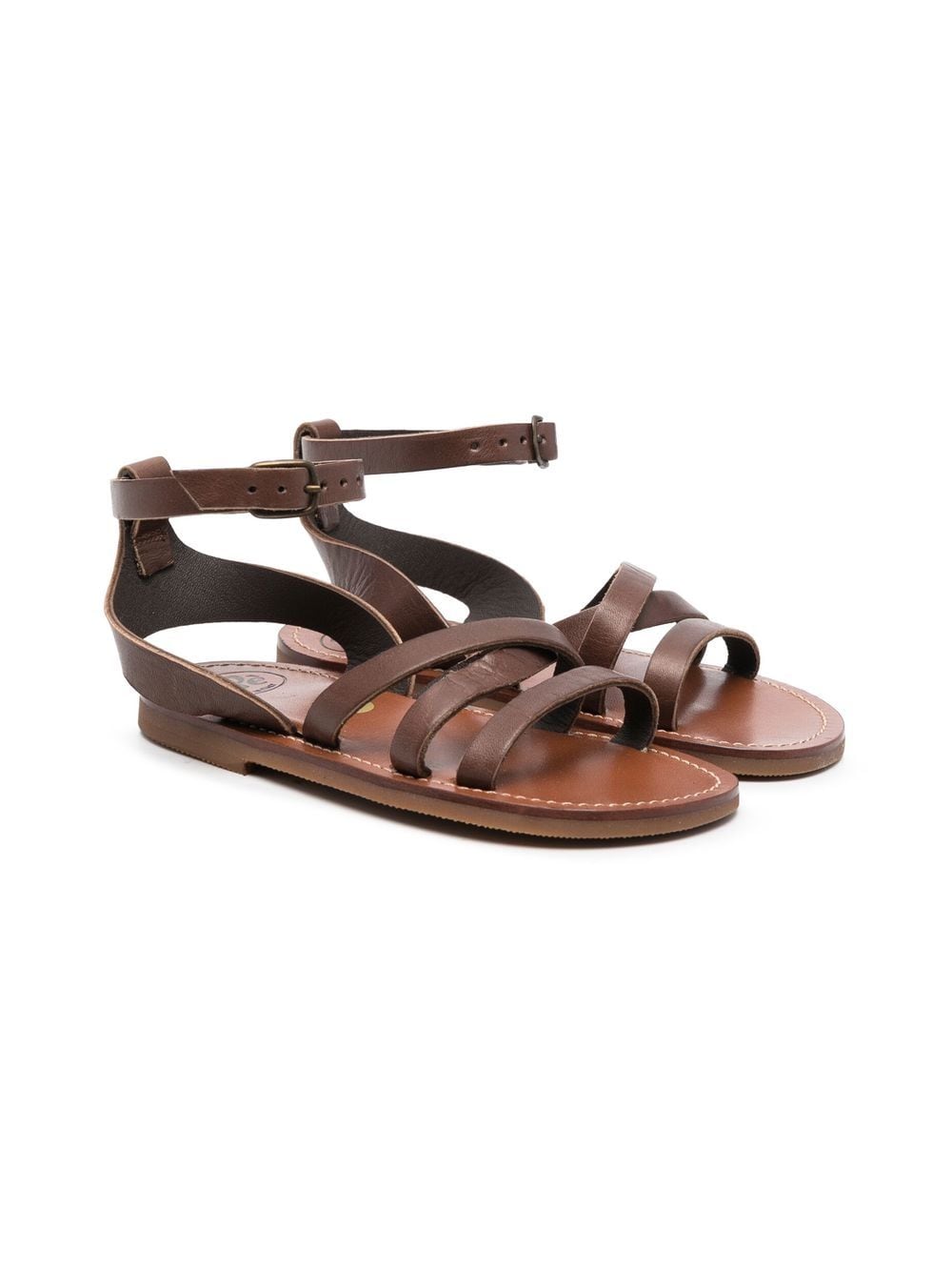 Pèpè leather multi-strap sandals - Brown von Pèpè