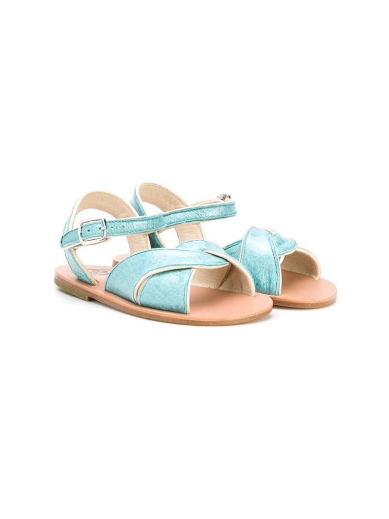 Pèpè low-heel open-toe sandals - Blue von Pèpè