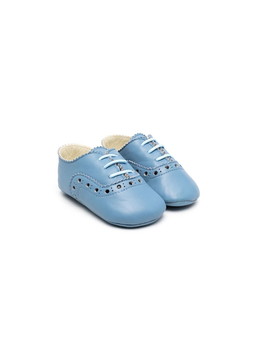 Pèpè perforated lace-up shoes - Blue von Pèpè