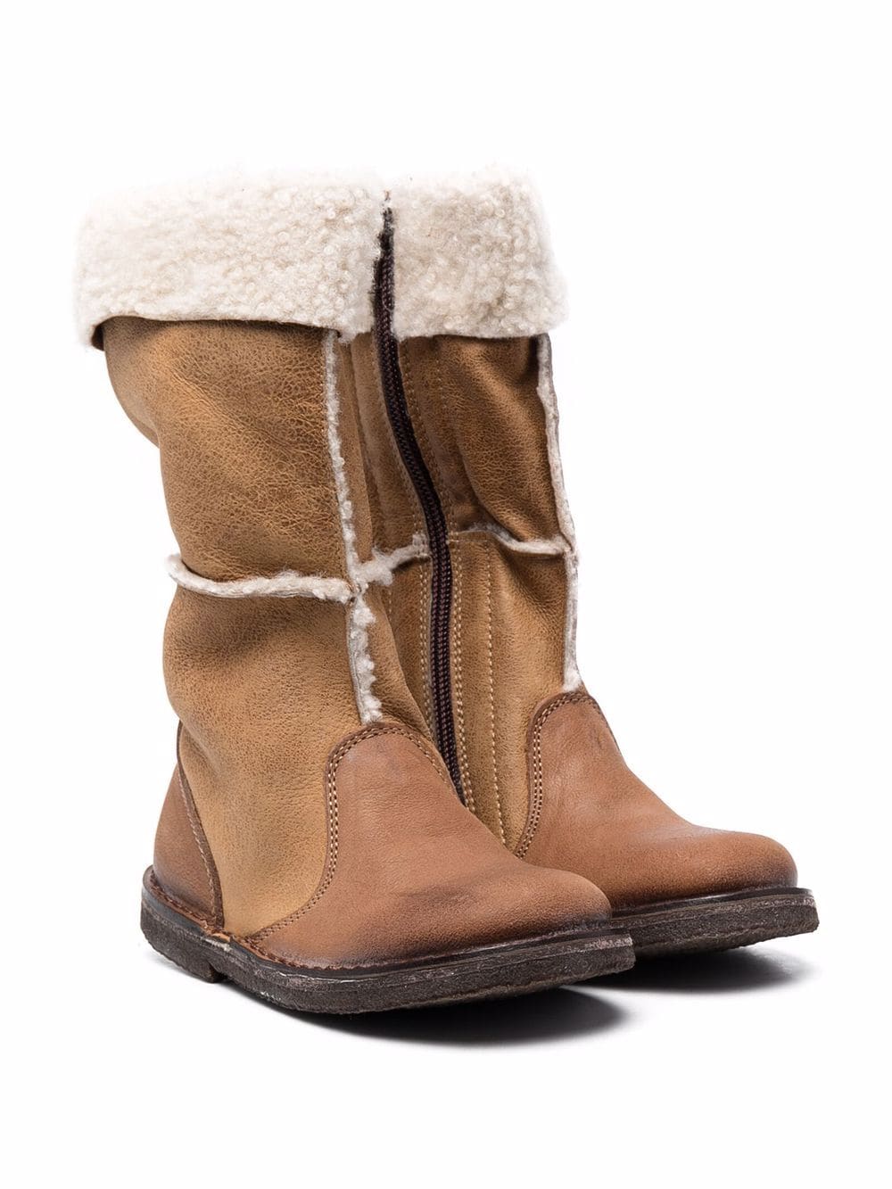 Pèpè shearling-lined snow boots - Brown von Pèpè