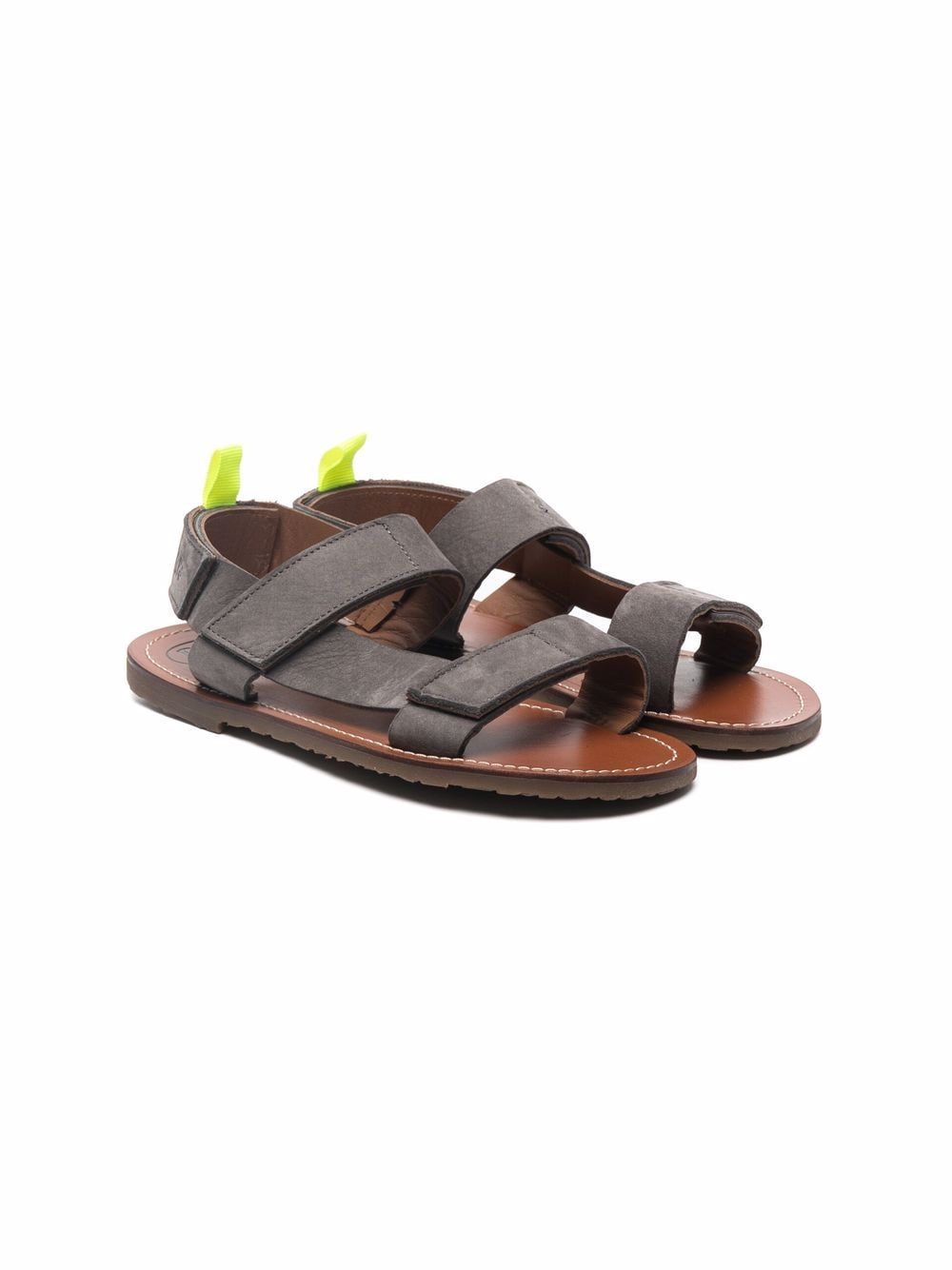 Pèpè touch-strap fastening sandals - Grey von Pèpè