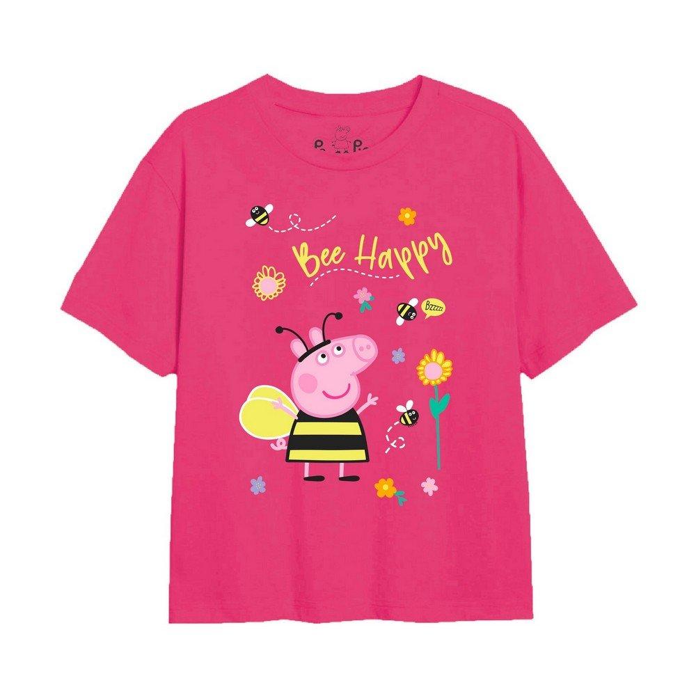 Bee Happy Tshirt Mädchen Fuchsia 104 von Peppa Pig