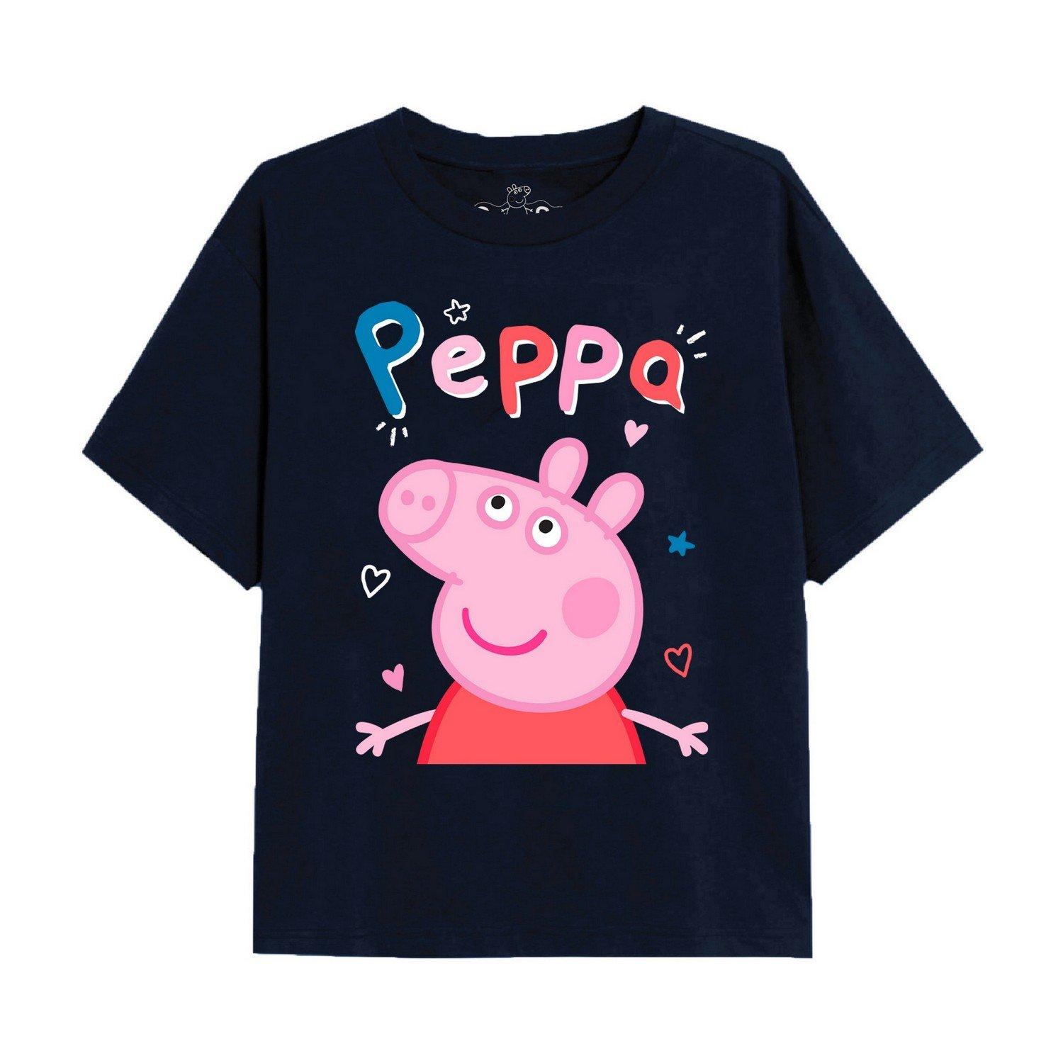 Classic Tshirt Unisex Marine 116 von Peppa Pig