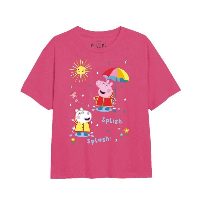 Rainy Day Tshirt Mädchen Fuchsia 116 von Peppa Pig