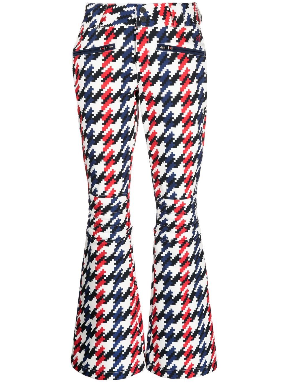 Perfect Moment Aurora houndstooth-print flared trousers - Multicolour von Perfect Moment