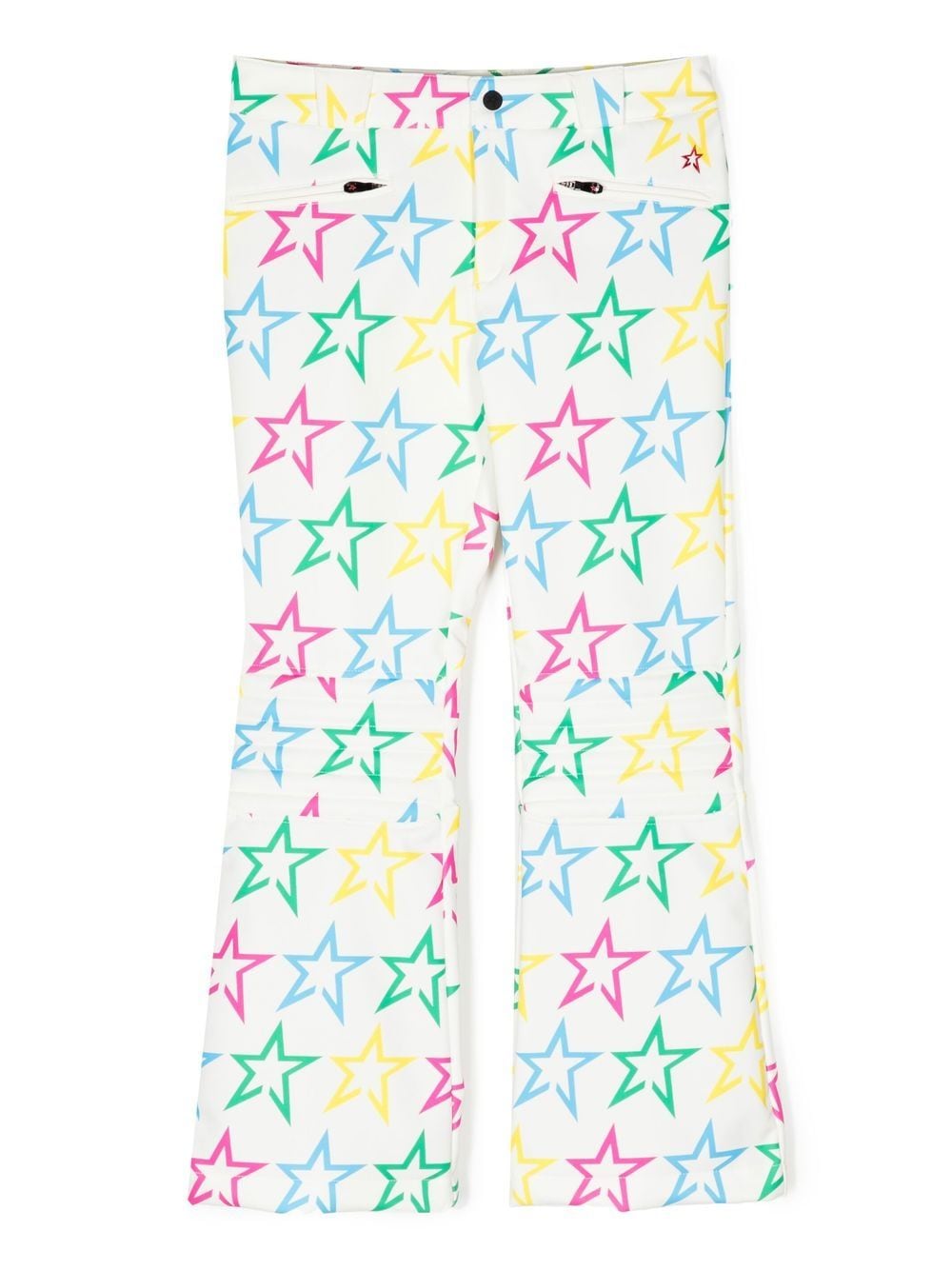 Perfect Moment Kids Aurora star-print flared ski trousers - White von Perfect Moment Kids