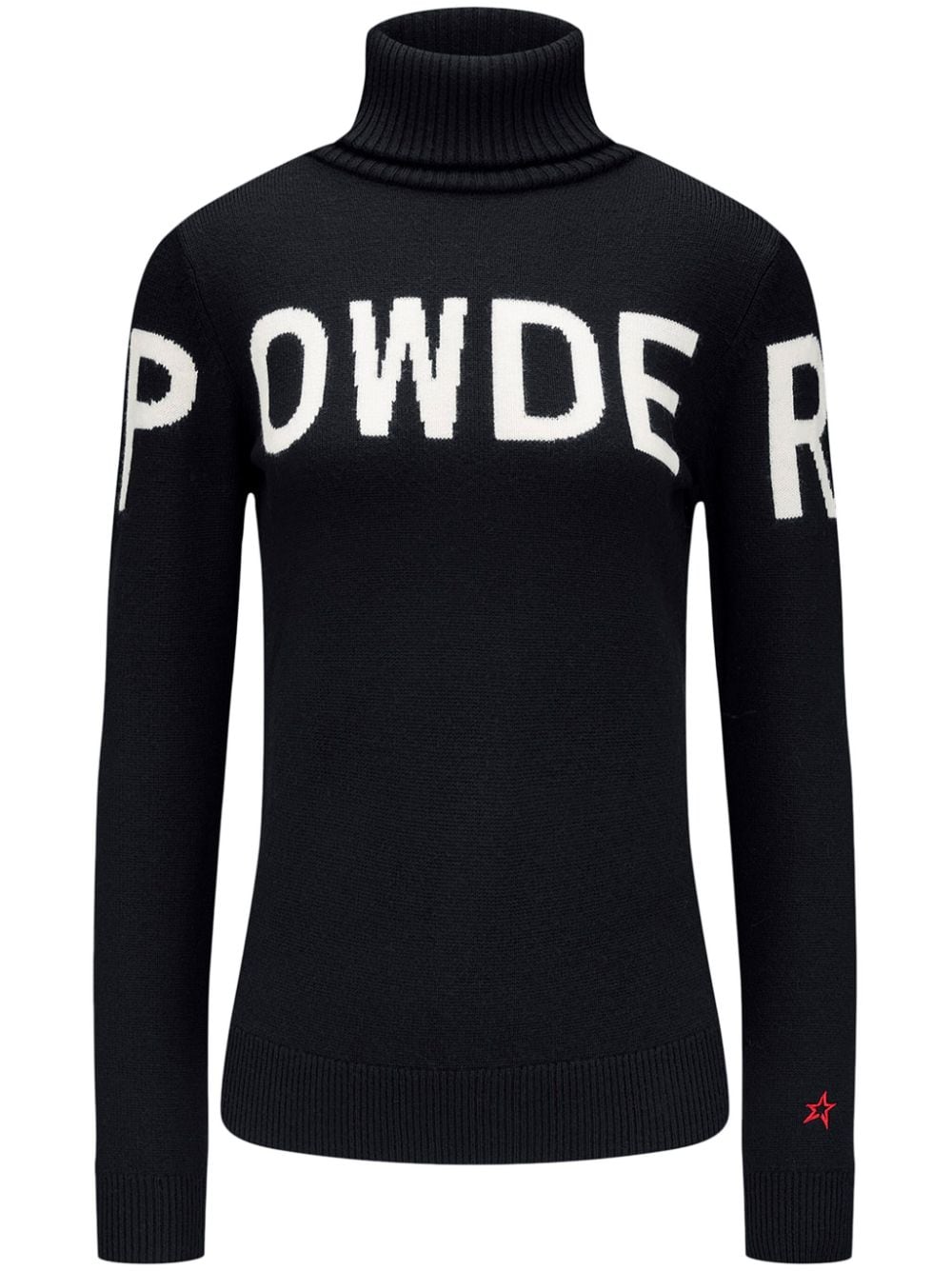 Perfect Moment Powder patterned-intarsia jumper - Black von Perfect Moment