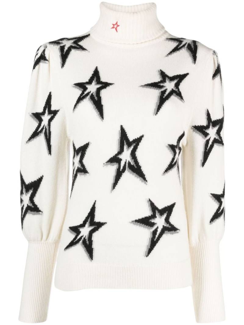 Perfect Moment Star Dust wool ski top - White von Perfect Moment